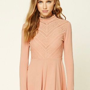Light pink flare dress